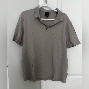Armani Exchange Taupe Polo Shirt